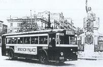 Trolebus FD en la plaza Victoria - ao 1948