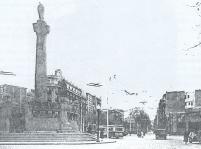 Trolebus FD en la plaza Mossen Cinto Verdaguer - ao 1951