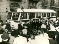 Inauguración del servicio Tajo - Av. Tibidabo, 5-12-1953