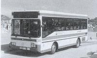 Microbus Mercedes Benz a punto de entrar en la Rambla del Carmelo, 18/10/1991