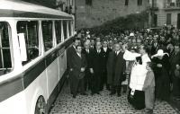 Inauguración del servicio Tajo - Av. Tibidabo, 5-12-1953