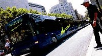 Presentacin de los nuevos modelos de autobus de la lnea Aerobus, 7-julio-2001