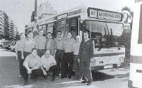 En la Pl. Lesseps en el da de inauguracin de la lnea, 3/09/1991
