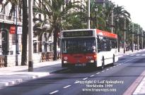 Autobus de la lnea 14 en el Paseo de Coln