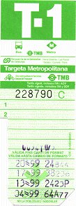 Tarjeta T-1, ao 1999