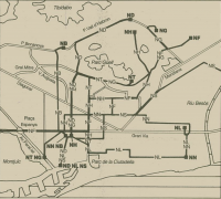 Red de autobuses nocturnos ao 1989